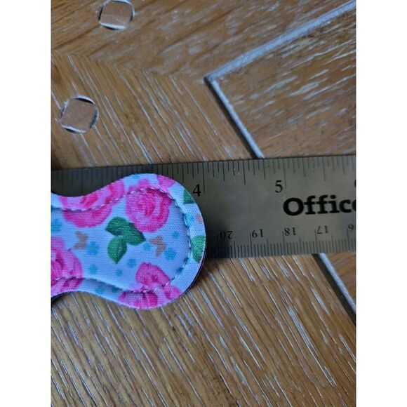 New Floral Neoprene Chapstick Holder Key Chain and chapstick - Picture 3 of 3